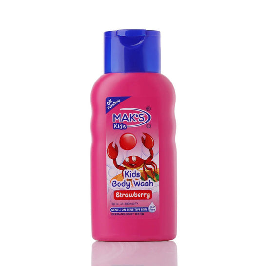 Mak's - Kids Strawberry Body Wash for Sensitive Skin - 300ml