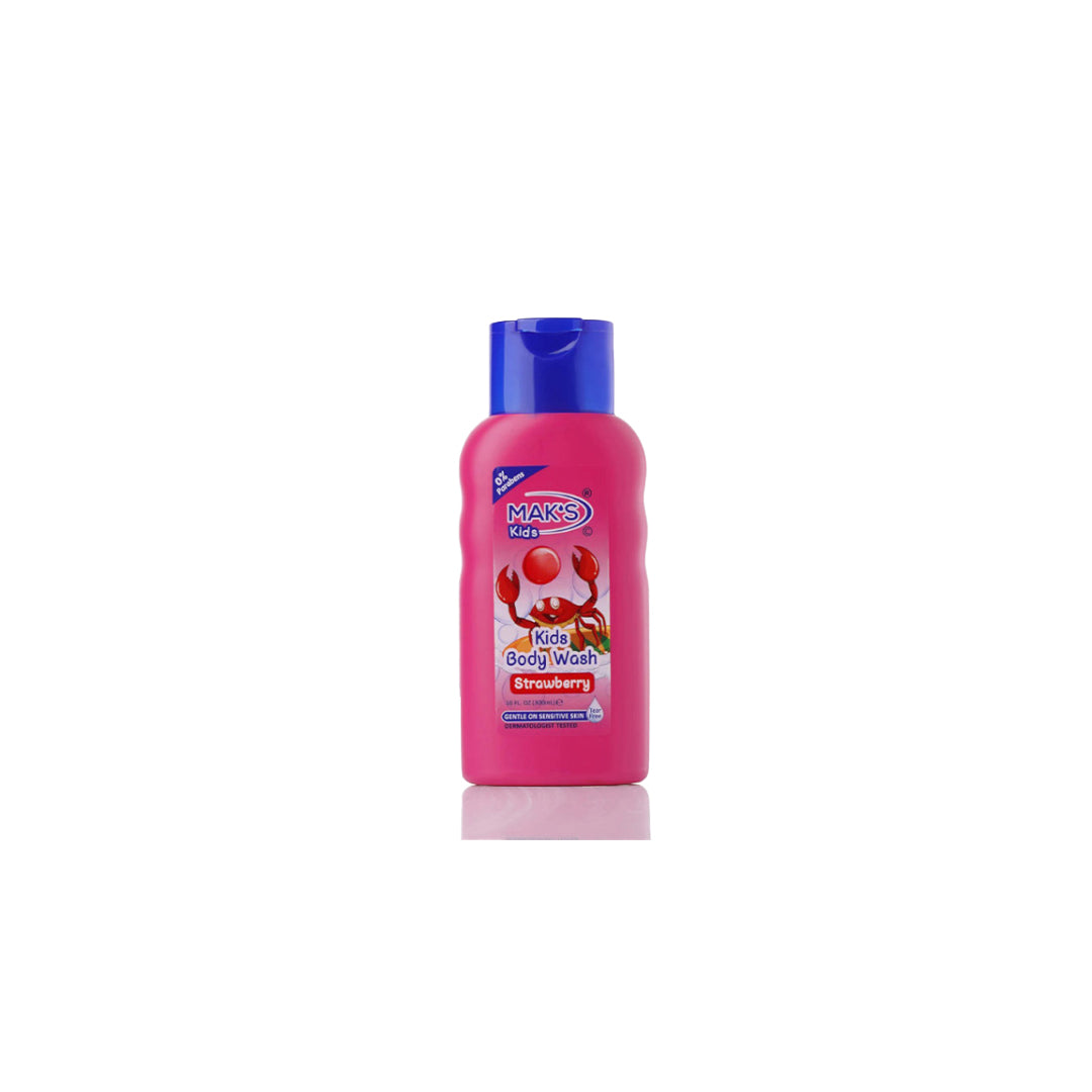 Mak's - Kids Strawberry Body Wash for Sensitive Skin - 300ml