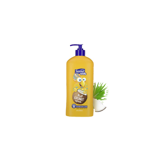 Suave Kids 3In1 Shampoo +Conditioner Body Wash Coconut Splash