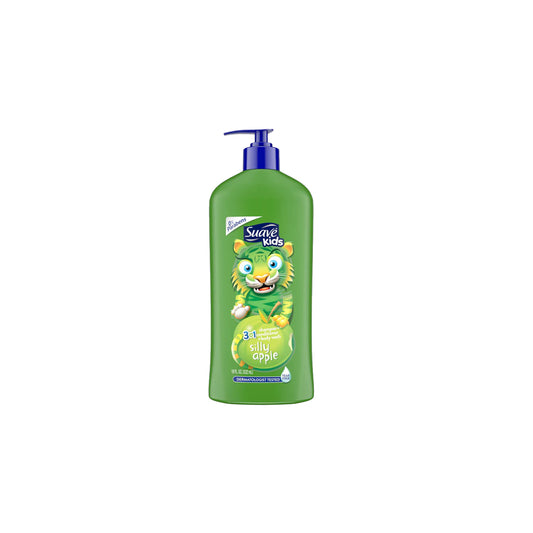 Suave Kids 3In1 Shmp+Cond+Body Wash Silly Apple Pump